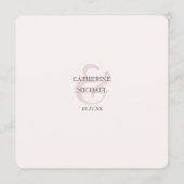 ギターワイルドフラワーアンパサンドミュージカル結婚ズ メニュー (裏面)