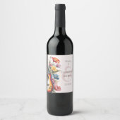 ギターワイルドフラワーアンパサンドミュージカル結婚ズ ワインラベル (正面)