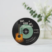 ギターヴィンテージレコードミュージシャンセージ結婚ズ 招待状 (スタンド正面)