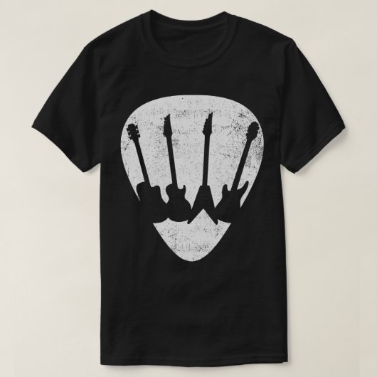 ギターヴィンテージ Tシャツ (デザイン正面)