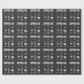 ギター中毒のギタリスト音楽愛好家ミュージシャン ラッピングペーパー (フラット)