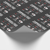 ギター中毒のギタリスト音楽愛好家ミュージシャン ラッピングペーパー (角)