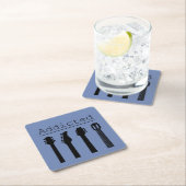 ギター中毒 スクエアペーパーコースター (インサイチュ)