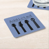 ギター中毒 スクエアペーパーコースター (アングル)