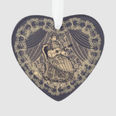 ギター付きの女性 オーナメント (正面)