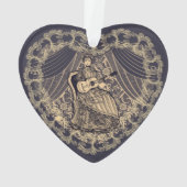 ギター付きの女性 オーナメント (裏面)