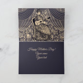 ギター付きの女性 カード (内部)