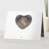 ギター付きの女性 カード (裏面)