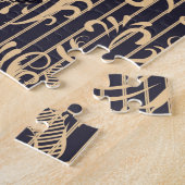 ギター付きの女性 ジグソーパズル (側面)