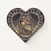 ギター付きの女性 ノートブック (裏面)