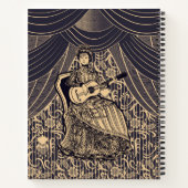 ギター付きの女性 ノートブック (裏面)