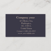 ギター付きの女性 名刺 (裏面)