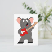 ギター付き漫画の象 ポストカード (スタンド正面)
