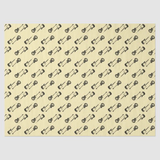 ギター体ティッシュペーパー 薄葉紙 (正面)