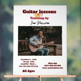 ギター先生カスタマイズアクリル記号 アクリルサイン