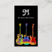 ギター先生カスタムフォトレトロ名刺 名刺 (正面)