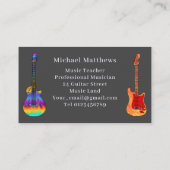 ギター先生カスタムモノグラム 名刺 (裏面)