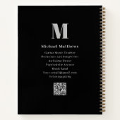 ギター先生カスタム学生音楽レッスン ノートブック (裏面)