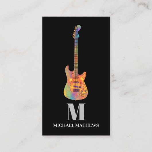 ギター先生カスタム 名刺 (正面)