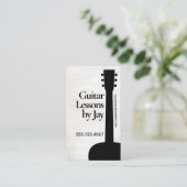 ギター先生ギタリストビジネスカード 名刺 (スタンド正面)