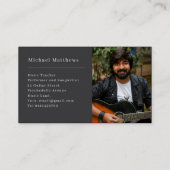 ギター先生ミュージシャンカスタム写真 名刺 (裏面)