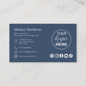 ギター先生ロゴとソーシャルメディアカスタム 名刺 (裏面)