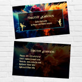 ギター先生名刺カラークールスプラッシュ 名刺