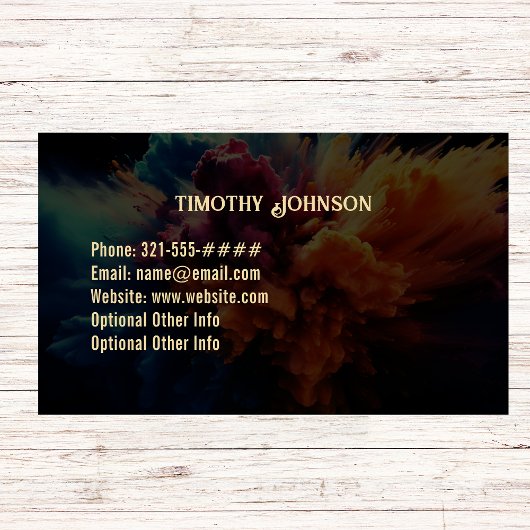 ギター先生名刺カラークールスプラッシュ 名刺