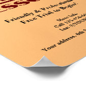 ギター先生広告のポスター ポスター (角)