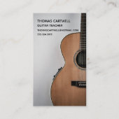ギター先生音楽レッスン 名刺 (正面)