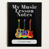 ギター先生音楽教習生カスタム プランナー手帳 (正面)