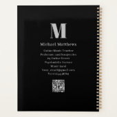 ギター先生音楽教習生カスタム プランナー手帳 (裏面)