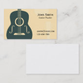 ギター先生音楽講師フリーランス 名刺 (正面/裏面)