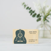 ギター先生音楽講師フリーランス 名刺 (スタンド正面)