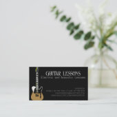 ギター先生 |電気・音響レッスンの電話 コーリングカード (スタンド正面)