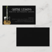 ギター先生 |電気・音響レッスンの電話 コーリングカード (正面/裏面)