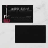ギター先生 |電気・音響レッスンの電話 コーリングカード (正面/裏面)