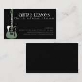 ギター先生 |電気・音響レッスンの電話 コーリングカード (正面/裏面)