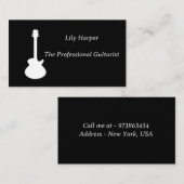 ギター先生 |電気・音響レッスン株式会社 コーリングカード (正面/裏面)