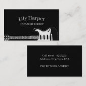 ギター先生 |電気・音響レッスン株式会社 コーリングカード (正面/裏面)
