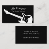 ギター先生 |電気・音響レッスン株式会社 コーリングカード (正面/裏面)