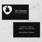 ギター先生 |電気・音響レッスン株式会社 コーリングカード (正面/裏面)