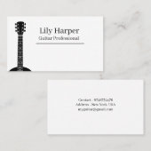ギター先生 |電気・音響レッスン コーリングカード (正面/裏面)
