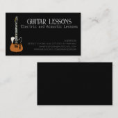 ギター先生 |電気・音響レッスン コーリングカード (正面/裏面)