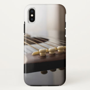 ギター写真スタイリッシュアングル音楽愛好家 iPhone X ケース