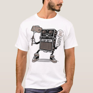 ギター効果歪み自撮り Tシャツ