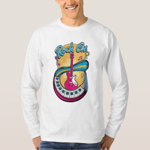 ギター又はエレクトリックピアノ Tシャツ