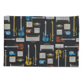 ギター及びサプライヤパターン 枕カバー (裏面)
