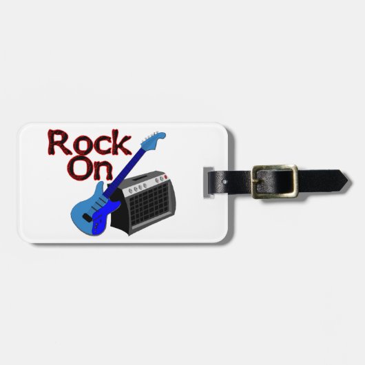 ギター及びAmpの石 ラゲッジタグ (正面横)