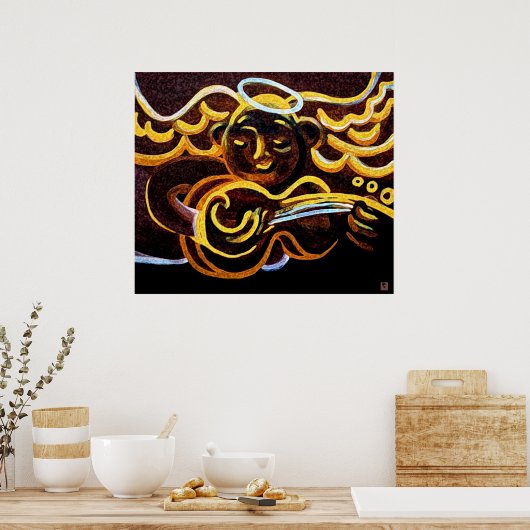 ギター天使 ポスター (キッチン)